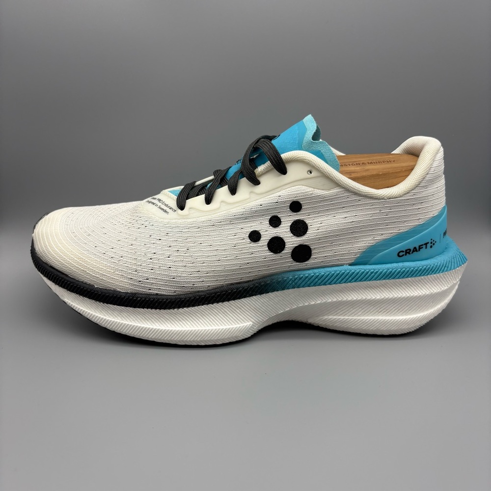 Craft | Pro Endurance Distance Running Shoes - White Aquamarine ; Womens 8